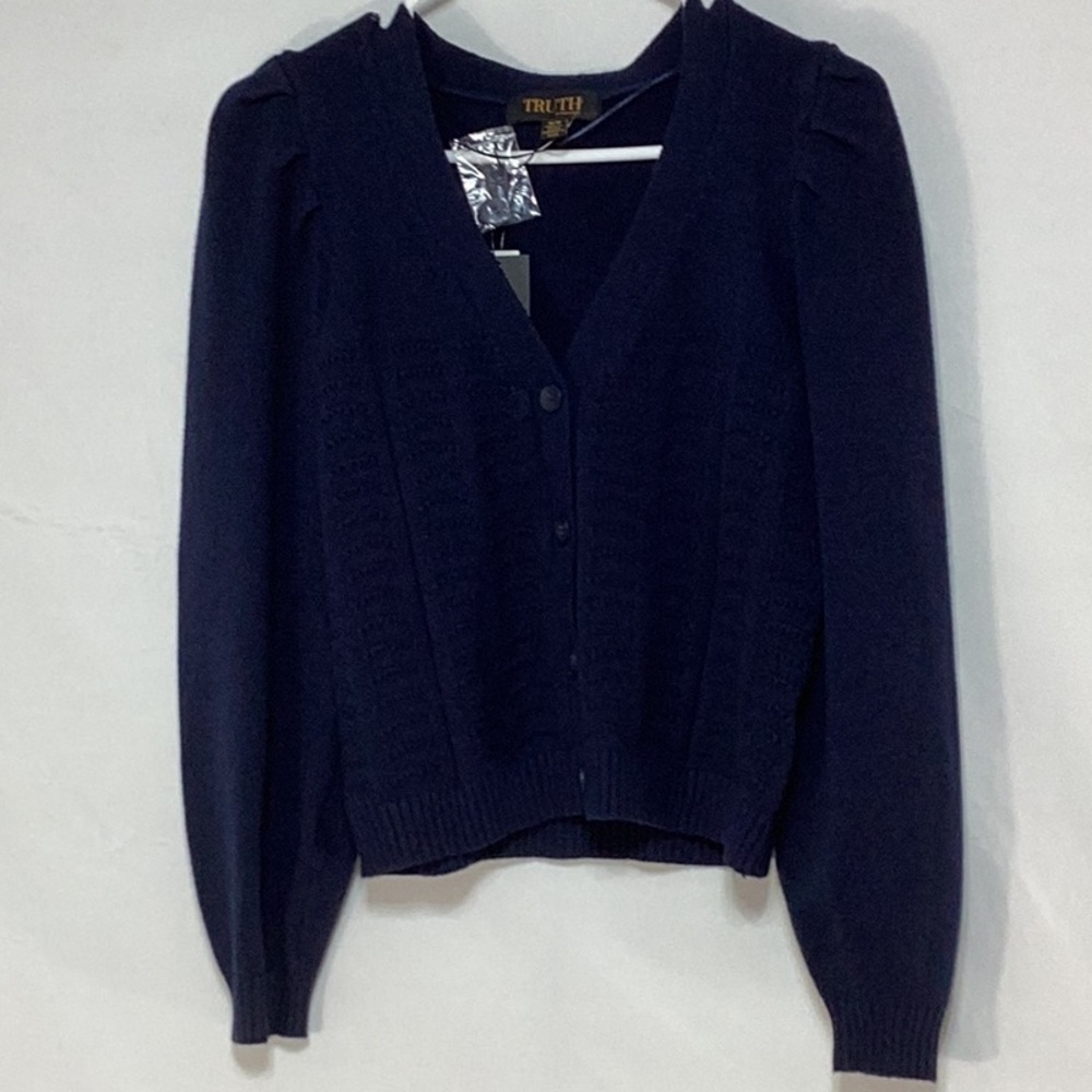 NWT Truth Women's Black Cardigan Sweater